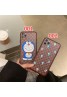 グッチ ブランド iphone 12 /12 pro/12 mini/12 pro maxケース Gucci 個性 iPhone 11/11 pro/11 pro maxケース ドラえもん柄 ins風 全面保護 iphone xr/xs maxケース