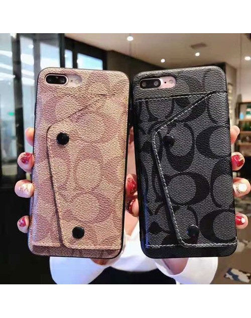 Coach ブランド iPhone 12 pro/12 pro max/11pro maxケース コーチ 封筒型 iphone x/xr/xs max/xs/8/7スマホケース ジャケット型 galaxy s10/s10e/s9 plusケース カード入れ アイフォン12/12 mini/11/6/6s Plus/6sカバー