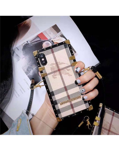 バーバリー iphone 12/12 pro/12 pro max/12 mini burberry ブランド フレーム iPhone 11/11pro/xr/xs max/xsケース ジャケット iphone x/8/7スマホケース 箱デザイン Iphone6/6s Plus Iphone6/6sカバー ストラップ付き