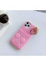dior iPhone 11/11pro/xr/xs max/xsケース ディオール iphone x/8/7スマホケース ブランドIphone6/6s Plusカバー ジャケット カード入れ ペンダント付き