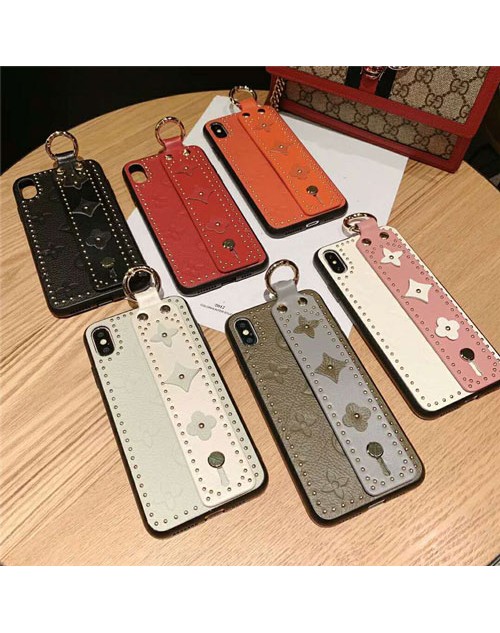 lv iPhone 11/11pro/xr/xs max/xsケース ルイヴィトン iphone x/8/7スマホケース ブランド Iphone6/6s Plusカバー ジャケット ハンドベルト付き　