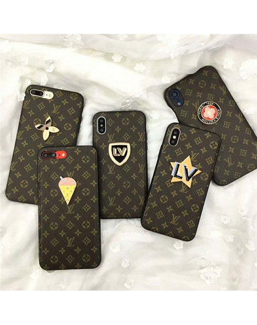 lv iPhone xr/xs max/xsケース ルイヴィトン iphone x/8/7スマホケース ブランド Iphone6/6s Plus Iphone6/6sカバー ジャケット 立体的な飾り