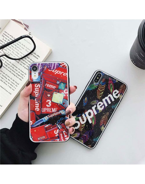 supreme iPhone xr/xs max/xsケース シュプリーム iphone x/8/7スマホケース ブランド Iphone6/6s Plus Iphone6/6sカバー ジャケット 鮮やか