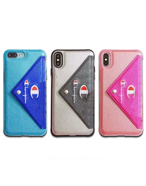 champion iPhone xr/xs max/xsケース チャンピオン iphone x/8/7スマホケース ブランド Iphone6/6s Plusカバー ジャケット 封筒デザイン 