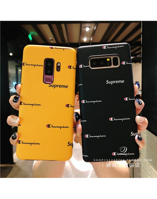 champion GALAXY S9/S9plusケース supreme galaxy s8/s8プラス携帯カバーiphone xr/xs maxケース チャンピオン galaxy s7edgeカバー ジャケット note 9/8カバー