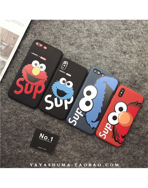 supreme iPhone xr/xs max/xsケース シュプリーム iphone x/8/7スマホケース ブランド Iphone6/6s Plus Iphone6/6sカバー ジャケット カートン毛球絵柄 可愛