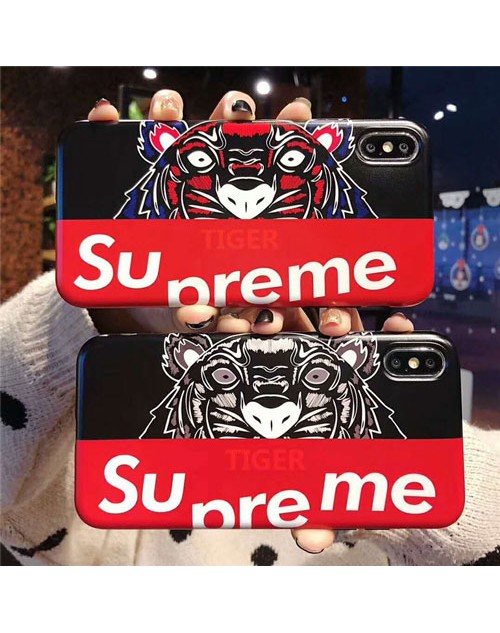 supreme iPhone xr/xs max/xsケース シュプリーム iphone x/8/7スマホケース ブランド Iphone6/6s Plus Iphone6/6sカバー ジャケット 虎絵柄