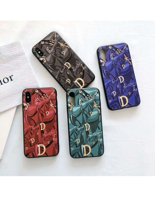 dior ディオール iphone xr/xs maxケース 女性向け ブランド iphone X/10/テンアールケース 浮き彫り アイフォン 8/7 PLUSケース オシャレ ファッション