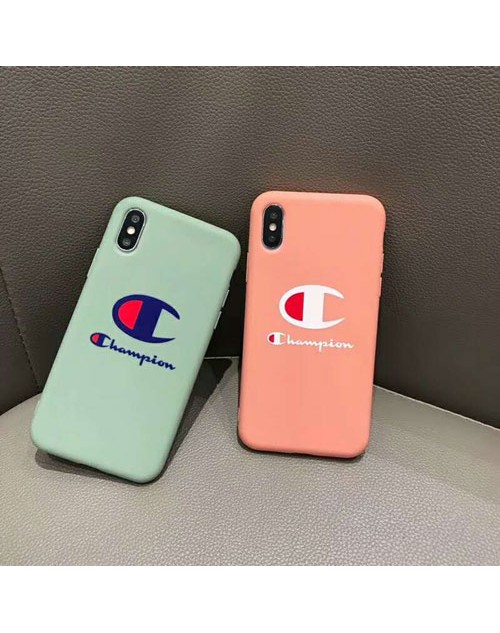 supreme iphone xr/xs maxケースシュプリームチャンピオン iphone xs/xカバー ファッションシンプル アイフォン 8/7/6s plusケース潮流 男女兼用