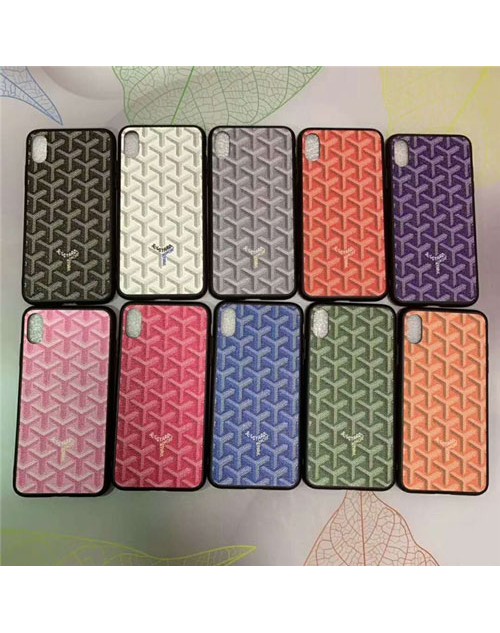 ゴヤール goyard iphone xr/xs maxケースブランド iphone x/xsカバー galaxy s10/s9 plusケース個性Y字 アイフォン8/7 plusケース ファッション大人気 