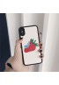 グッチ iphone 11/11pro/xr/xs maxケース gucci ブランド iphone x/10/テンケース オシャレイチゴプリントアイフォン 8/7/6s plusケース可愛いファッション