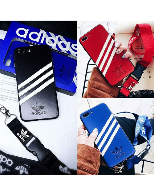 Adidas アディダス galaxy s9/s10 plusケース iphone xr/xs  maxケース ブランド ギャラクシーs8/note9ケースアイフォン x/8/7 plusケースお洒落スポーツ風