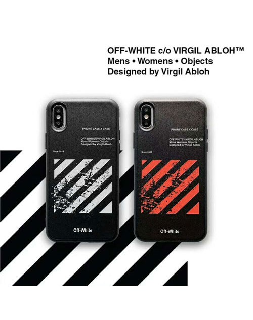 off-white iphone xr/xs maxケース オーフホワイト iphone x/xsカバー ブランド 潮流個性 iphone 8/7 plusケース ファッション カップル