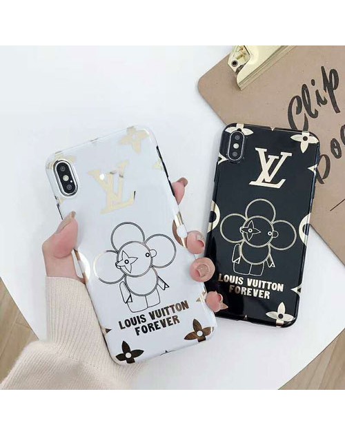 ルイヴィトン lv iphone 11/11 pro/xr/xs maxケース モノグラム iphone x/xsカバーブランド メッキサンフラワーペア アイフォン 8/7/6s plusケースファッションオシャレ新作