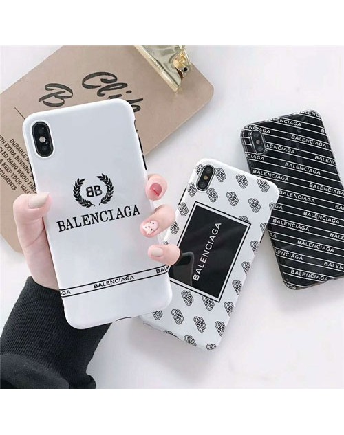 バレンシアガ iphone xr/xs maxケース 潮流ブランド iphone x/テンエスケース balenciagaアイフォン 8/7 plusケース 個性潮流 メンズレディース兼用