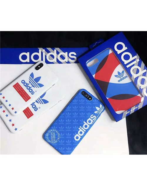 adidas iphone xr/xs maxケース アディダス iphone XI/11 maxケースブランドスポーツ風  アイフォン X/8/7 plusケースお洒落 男女兼用