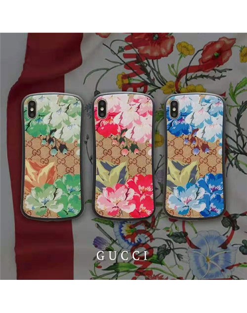 グッチ gucci iphone xr/xs maxケースブランド iphone XI/11R/11 maxケース花柄お洒落 iphone x/8/7 plusケースレディース向けファッション高級 