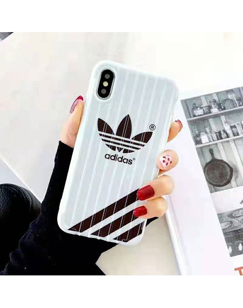 adidas iphone se2/11/11pro maxケースアディダス iphone xr/xs maxケーススポーツ風 アイフォン x/8/7 plusケース オシャレ個性 ファッション男女兼用