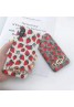 gucci iphone 11/11pro maxケース ブランドグッチiphone xr/xs maxケースいちご付きgalaxy s10e/s10+ケース 高級 iphone x/8/7 plusケース ファッション人気