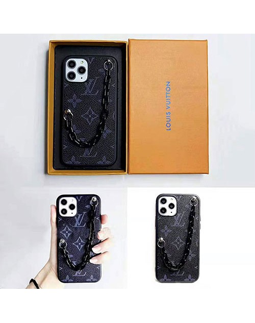 ルイヴィトン iphone 11/11pro/11pro maxケース ブランド iphone xr/xs maxケース チェーン付き アイフォン x/8/7 plusケースオシャレファッションモノグラム 