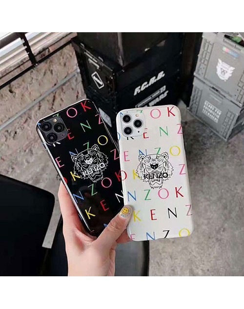 KENZO ケンゾー iphone11/11pro maxケース ブランド iphone xr/xs maxケース 虎頭付き iphonex/8/7 plusケースペアお揃い ファッションカッコイイ