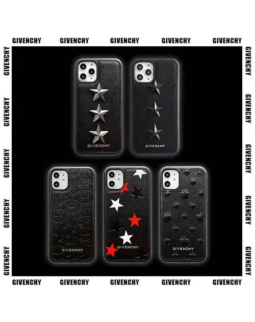 ジバンシー GIVENCHY iphone12/11/11pro maxケース高級 ブランドiphone xr/xs maxケースオシャレ五芒星 付きアイフォン x/8/7 plusケース ファッション大人気