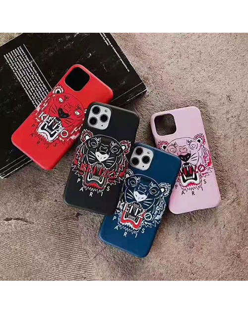 KENZO ケンゾー iphone11/11pro/11 pro maxケースブランド iphonexr/xs maxケース虎頭付き iphone x/8/7 plusケース ファッション超人気 男女兼用