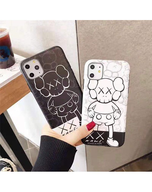 KAWS iphone 11/11pro maxケース 個性パロディ風 iphone xr/xs maxケース 潮流人気 iphone x/8/7 plusケース 学生適用 ファッションおしゃれジャケット