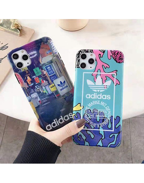 Adidas iphone11/11 pro maxケースアディダス iphone xr/xs maxケース スポーツ風 ブランド iphone x/8/7 plusケース 個性お洒落 男女兼用