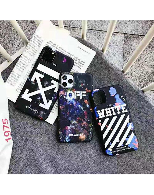 off-white オーフホワイトiphone11/11pro maxケース ブランド個性 アイフォン xr/xs/xs maxケース 人気落書き iphone x/8/7 plusケースジャケット型ファッション男女兼用