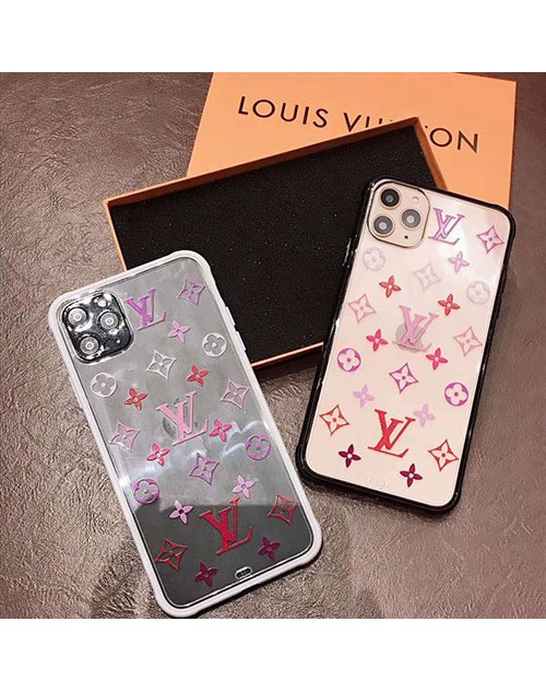 ルイヴィトン lv iphone 11/11pro maxケース iphone xr/xs maxケースお洒落モノグラム透明 iphone x/10/8/7 plusジャケットケース 女性向け