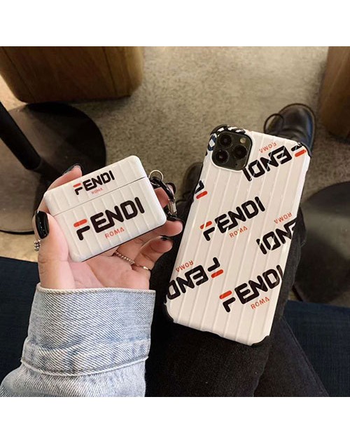 FENDI フェンディ ブランド iphone 13 pro/13 mini/13 pro maxケース 個性 Air Pods 1/2/3/Proケース オシャレ iphone13/12/11/11pro/11pro maxケース 人気 耐衝撃 Air Pods1/2/3保護ケース 潮流 男女兼用