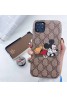 GUCCI/グッチペアお揃い アイフォン11ケース iphone xs/x/8/7/se2ケースビジネス ストラップ付きブランドモノグラム iphone11/11pro maxケース ブランド