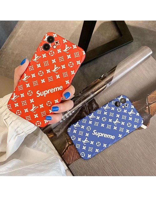 LV/ルイヴィトン iPhone12/11/se2ケース Supreme/シュプリーム ブランド アイフォンxs/x/8/7plusケース 女性向け シンプル ジャケット ペアお揃い  iphone/xr/xs maxケース アイフォン12カバー レディース バッグ型 