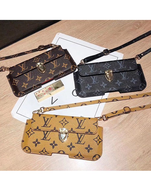 lv/ルイ·ヴィトンペアお揃い アイフォン12/11ケース iphone xs/x/xs maxケース iphone 7/8 plus/se2ケース ビジネス ストラップ付き個性潮 ファッションモノグラム