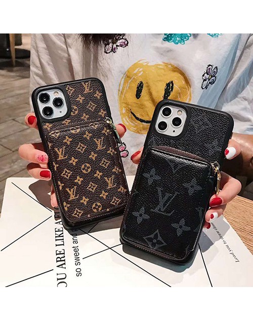 lv/ルイ·ヴィトン 個性潮 女性向け iphone x/xr/xs/xs maxケース ポケット付 シンプル iphone 7/8 plus/se2ケース 革 ジャケット ins風  かわいい iphone 11/11 pro/11pro maxケース ブランドケース ファッション 