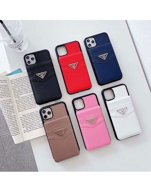 Prada プラダ ブランド iphone13ケース かわいい 女性向け iphone 13 pro max/xr/13 proケース レザー 男女兼用 人気 iphone xr/xs max/13proケース カード入れ