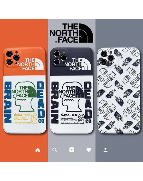 The North Face ブランド iphone12/12 pro/11pro max/se2ケース ペアお揃い Dead Brain ザ・ノース・フェイス アイフォン12/11/xs/x/8/7ケース セレブ愛用 AirPods 1/2/3ケース 激安 ins風 かわいい iphone xr/xs max/11proケース ファッション 