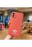 アディダス iphone 12 mini/12 pro/12 pro maxケース  Adidas トレフォイル 三つ葉 ビジネス シロツメクサ シンプル iphone 12/11/11 pro/11 pro maxケース ジャケットアイフォン12カバー レディース バッグ型 ブランド iphone x/8/7 plus/se2ケース大人気