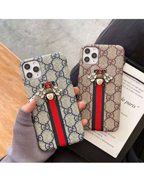 グッチ アイフォン12/12 mini/12 pro/12 pro maxケース ペアお揃い Gucci iphone xs/x/8/7/se2ケース 立体蜂柄 アイフォンiphonex/8/7 plusケース 個性潮 ファッション経典 メンズiphone x/xr/xs/xs maxケース ファッションアイフォン11/11 pro/11 pro maxカバー レディース バッグ型 ブランド