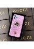 グッチ ブランド iphone12/12 pro max/12 mini/12 proケース かわいい 蜂柄飾り Gucci ペアお揃い アイフォン11ケース iphone xs/x/8/7/se2ケース メンズ iphone11/11pro maxケース 安い iphone xr/xs max/11proケース ハイブランド レディース