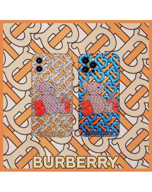 バーバリー ブランド iphone12/12miniケース 女性向け ins風  Burberry iphone 11/xr/xs maxケース 熊柄 かわいい iphone11/11pro maxケース 安い iphone12pro/12Pro maxケース メンズ