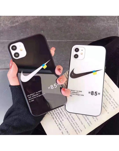 Nike/ナイキ iphone12/12 mini/12 pro/12 pro max/11/11 pro/11 pro maxケース ビジネス 背面ガラス アイフォンxs/x/xr/8/7 plusケース おまけつき 大人気 メンズ レディース 