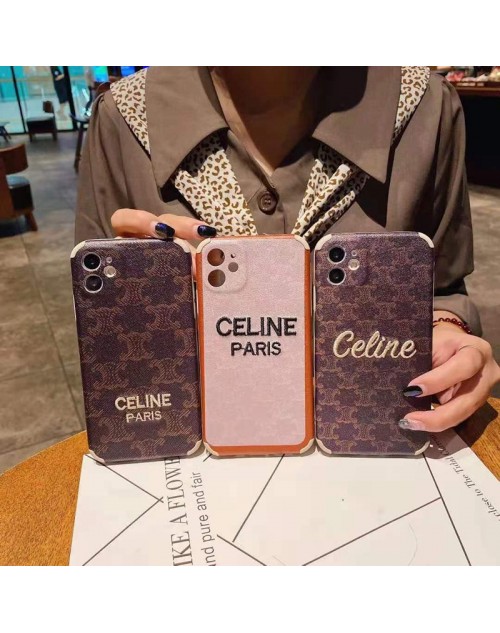 CELINE/セリーヌ ペアお揃い アイフォン12/12 pro maxケース男女兼用人気ブランド アイフォン ファッション経典 メンズレディース アイフォiphone12/xs/11/8 plusケース おまけつき