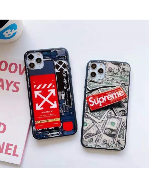 supreme/off-white ペアお揃い アイフォン12mini/12 pro maxケース ins風 iphone 11/xs/x/8/7ケースかわいいアイフォン12カバー レディース バッグ型 ブランドiphone 12ケース ファッション