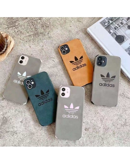 Adidas ブランド iphone12/12 pro/12pro maxケース かわいい 個性潮 アディダス iphone 12mini/11/x/8/7スマホケース 四角保護 LINE注文可 iphone12mini/11pro maxケース 安い ファッション メンズ レディース