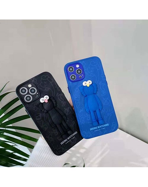 カウズ ブランド iphone12/12pro maxケース KAWS 3D立体 iphone xr/11/11pro maxケース かわいいシンプルジャケットメンズ iphone 7/8/se2ケース 安いiphone xr/xs max/11proケースブランド メンズ レディーズ