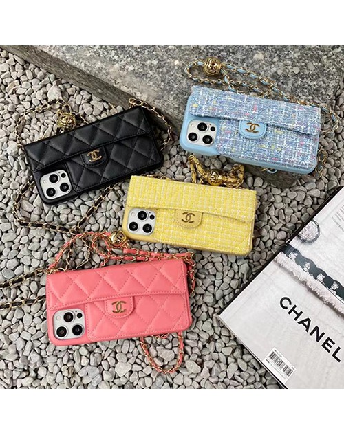 シャネル/CHANEL ブランド iphone13 pro/13 pro max/13 miniケース  チェーン付き 封筒型 アイフォン13/12/11/se2/x/xr/xs/8/7ケース カード収納 バッグ型 2021 ファッション メンズ レディーズ