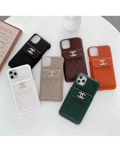 CHANEL シャネル ブランド iphone 13 mini/13 pro/13 pro maxケース カード入れ レザー シンプル ポケット付き ビジネス iphone13/12/11/x/xr/xs/8/7カバー ファッション メンズ レディーズ