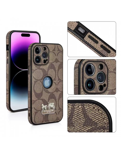 Coach コーチ ブランド iphone 14 pro/14/14 pro maxケース かわいい 馬車柄 ジャケット型 モノグラム 中空 スマホケース 激安 人気 アイフォン14/13/12/11カバー メンズ レディース